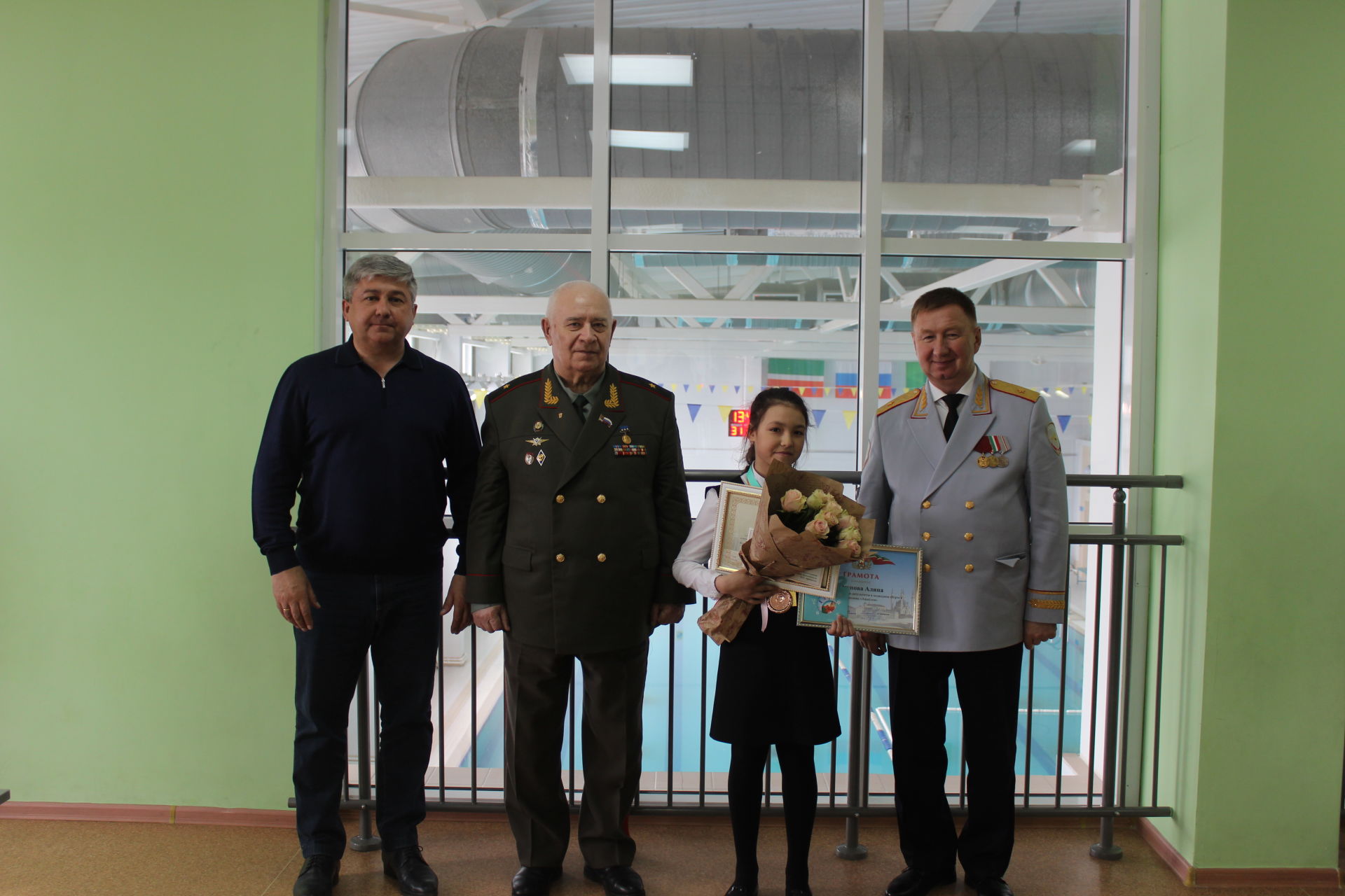 Яшел Үзән мэры һәм Татарстан Республикасы ДОСААФ башлыгы акватлончы спортчыларны хөрмәтләде