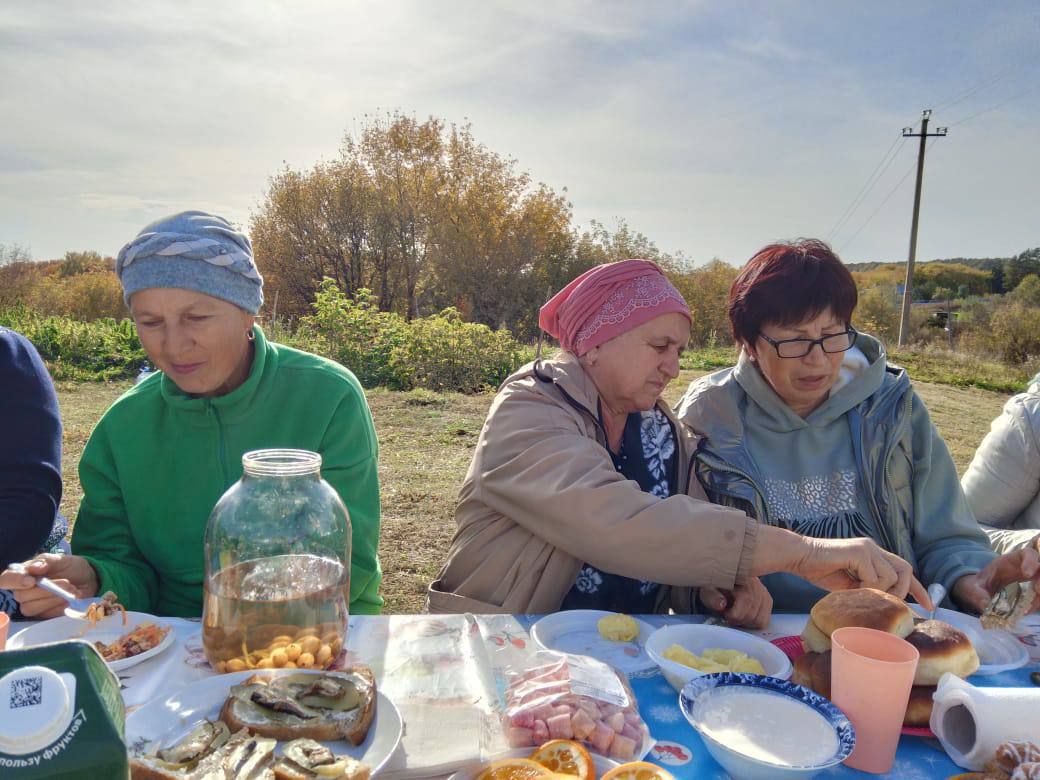 Карашәм авылында Өлкәннәр көне уңаеннан табигать кочагында бик матур очрашу уздырганнар