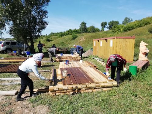 Кече Шырдан авылы плотинасы янында өмә узды