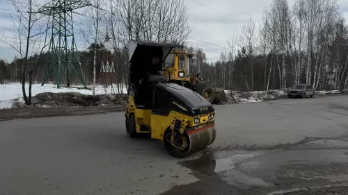 Яшел Үзәндә юлдагы чокырларны ямау эшләре башланды