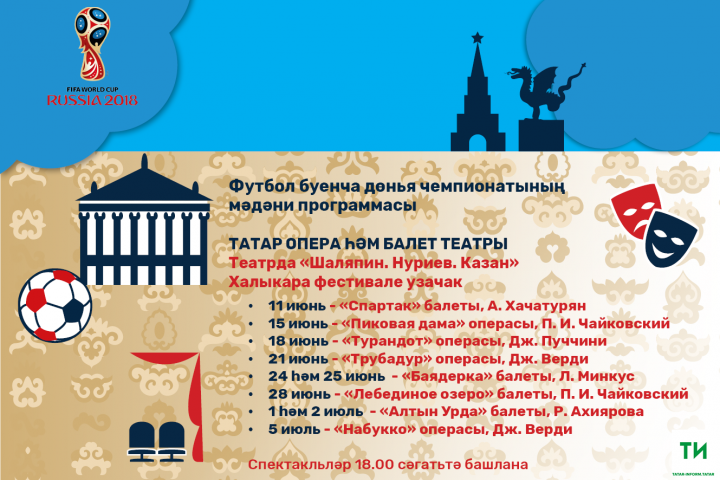 Футбол чемпионатының мәдәни программасы: Татар опера һәм балет театры