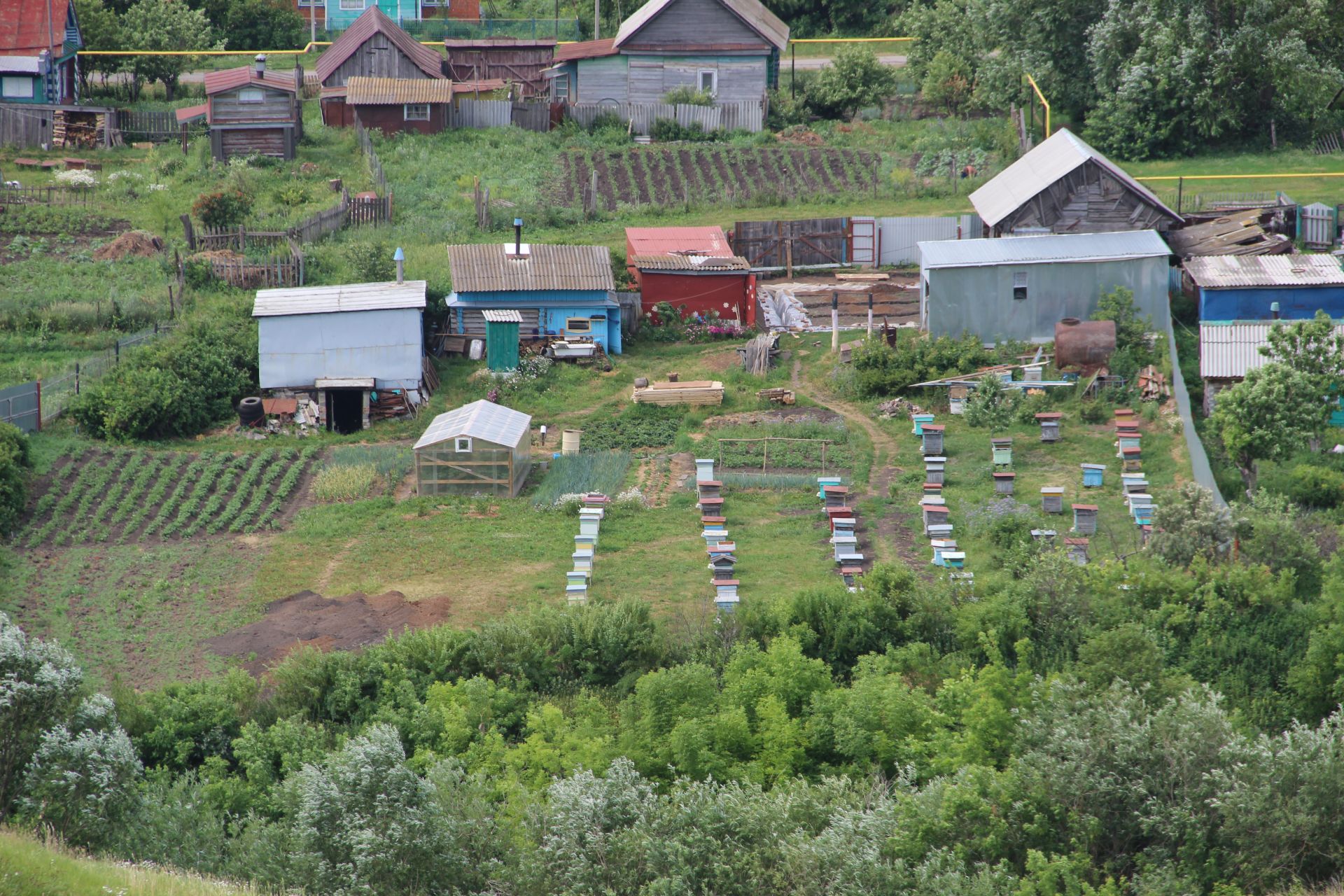 Авылда печән өсте