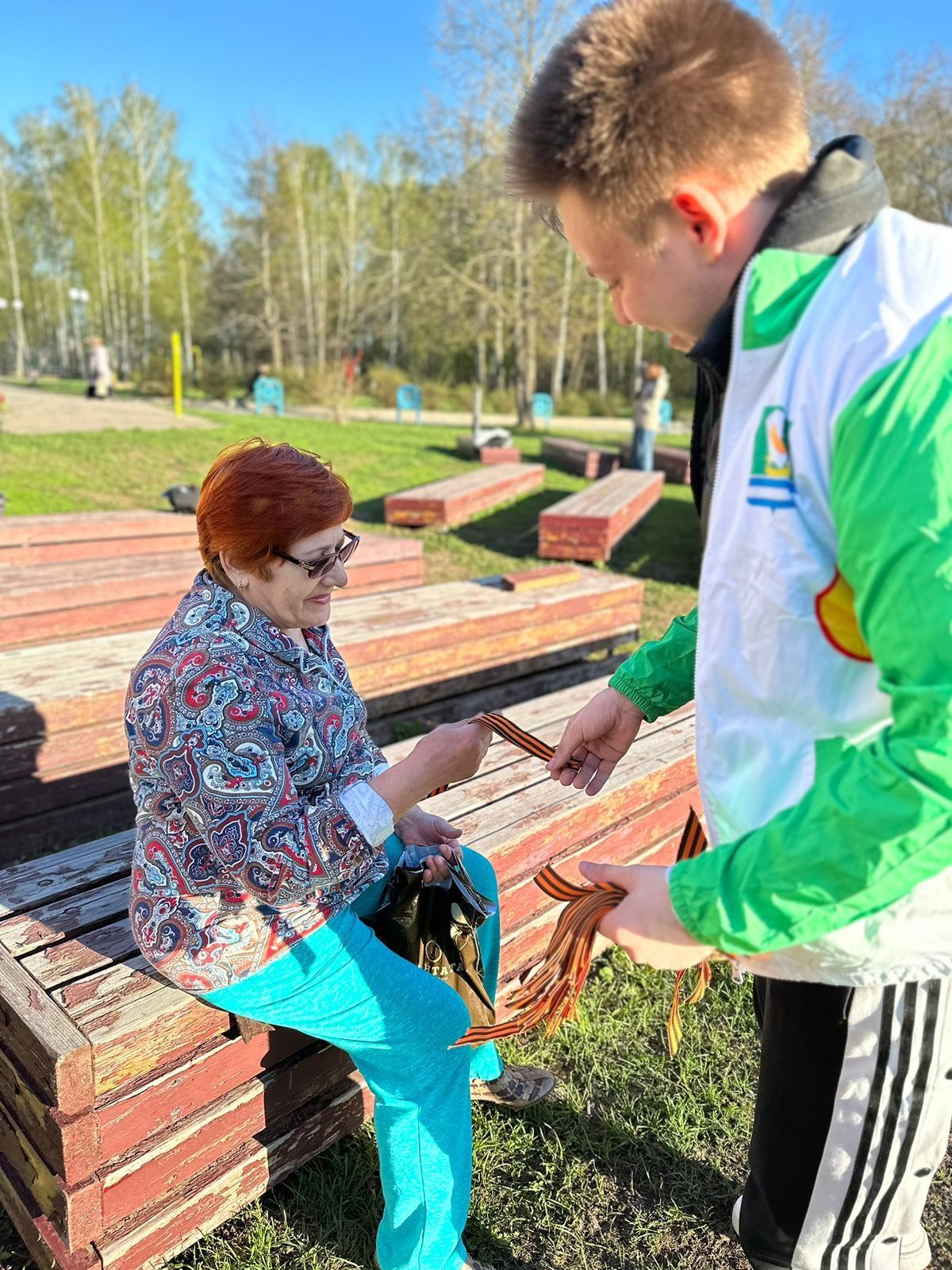 Яшел Үзәндә «Георг тасмасы» бөтенроссия акциясенә кушылдылар