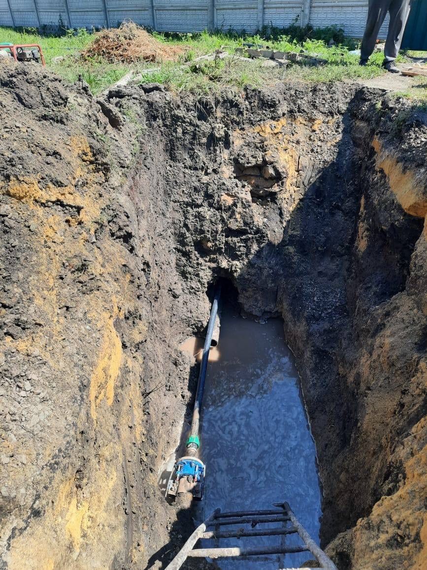 Яшел Үзән водоканалының авария-ремонт бригадасы Лисичанскидан кайта