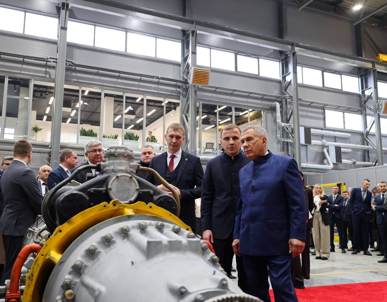 Рөстәм Миңнеханов Яшел Үзәндә газ турбиналы җиһазлар заводын ачты