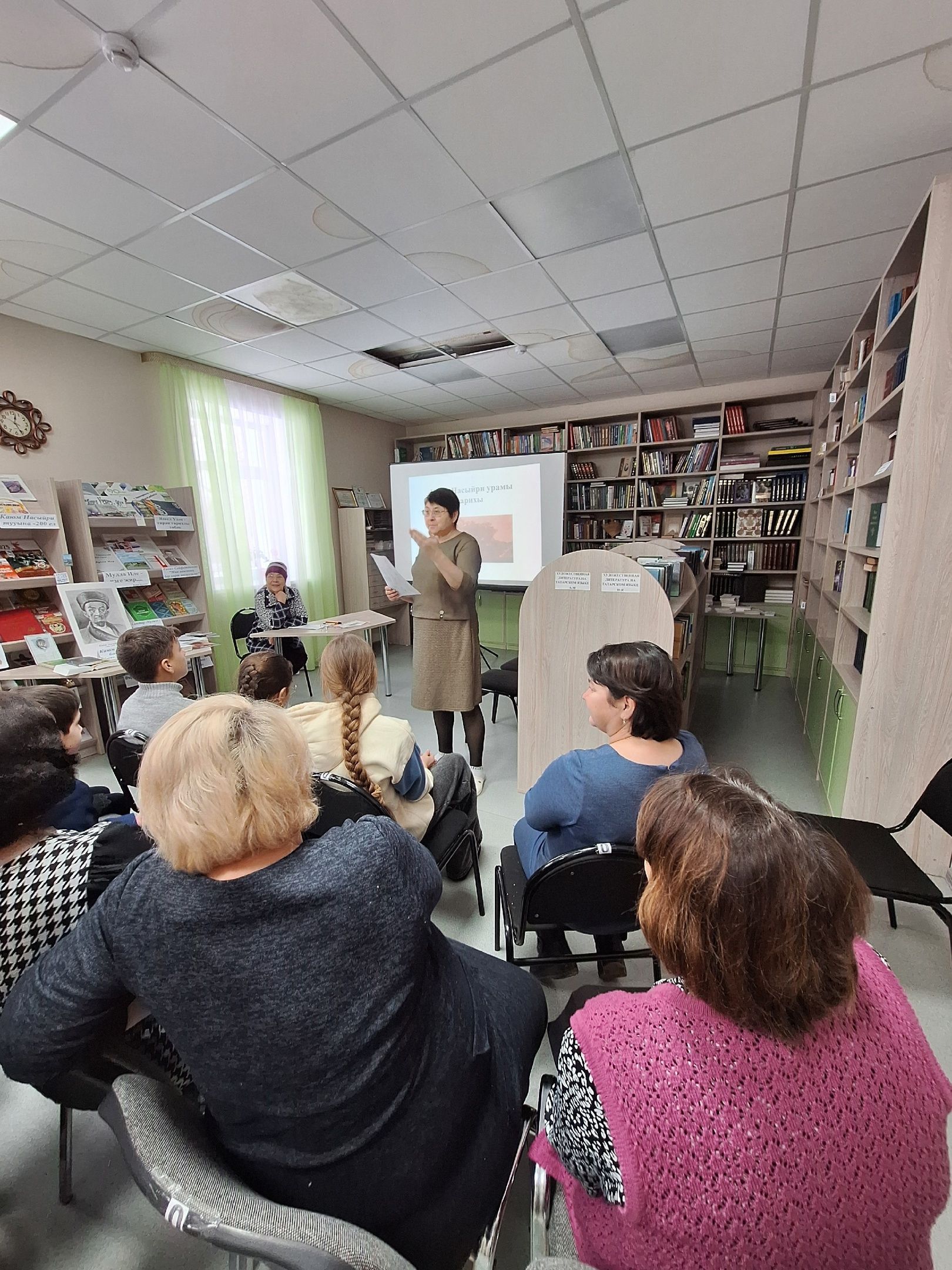 Яшел Үзәннең Мулла Иле авыл китапханәсендә Каюм Насыйриның тууына 200 ел тулу уңаеннан чара оештырдылар