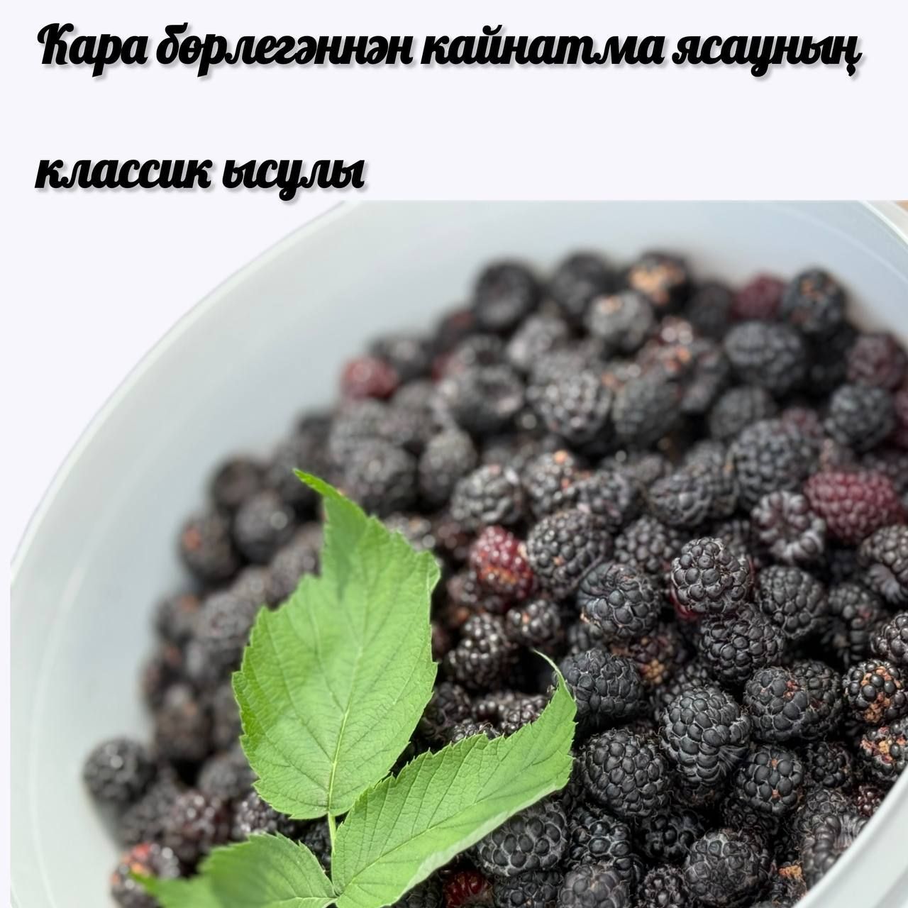 ️Кара бөрлегәннән бик тәмле кайнатма әзерлибез