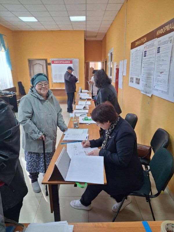 Нолат авыл җирлегендә Фәридә Латыйпова беренчеләрдән булып тавыш бирде