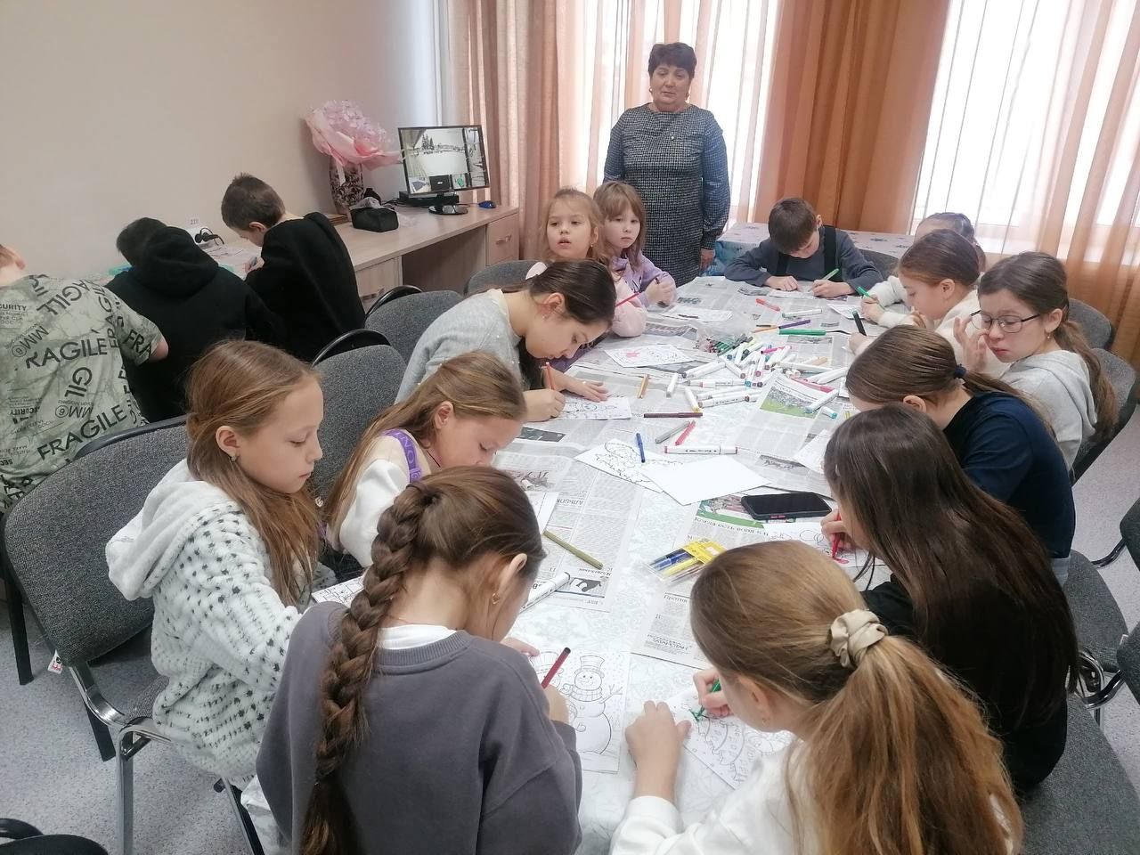 Яңа ел каникуллары вакытында Татар Танае мәдәният йортында балалар өчен иҗади остаханә ишекләрен ачты