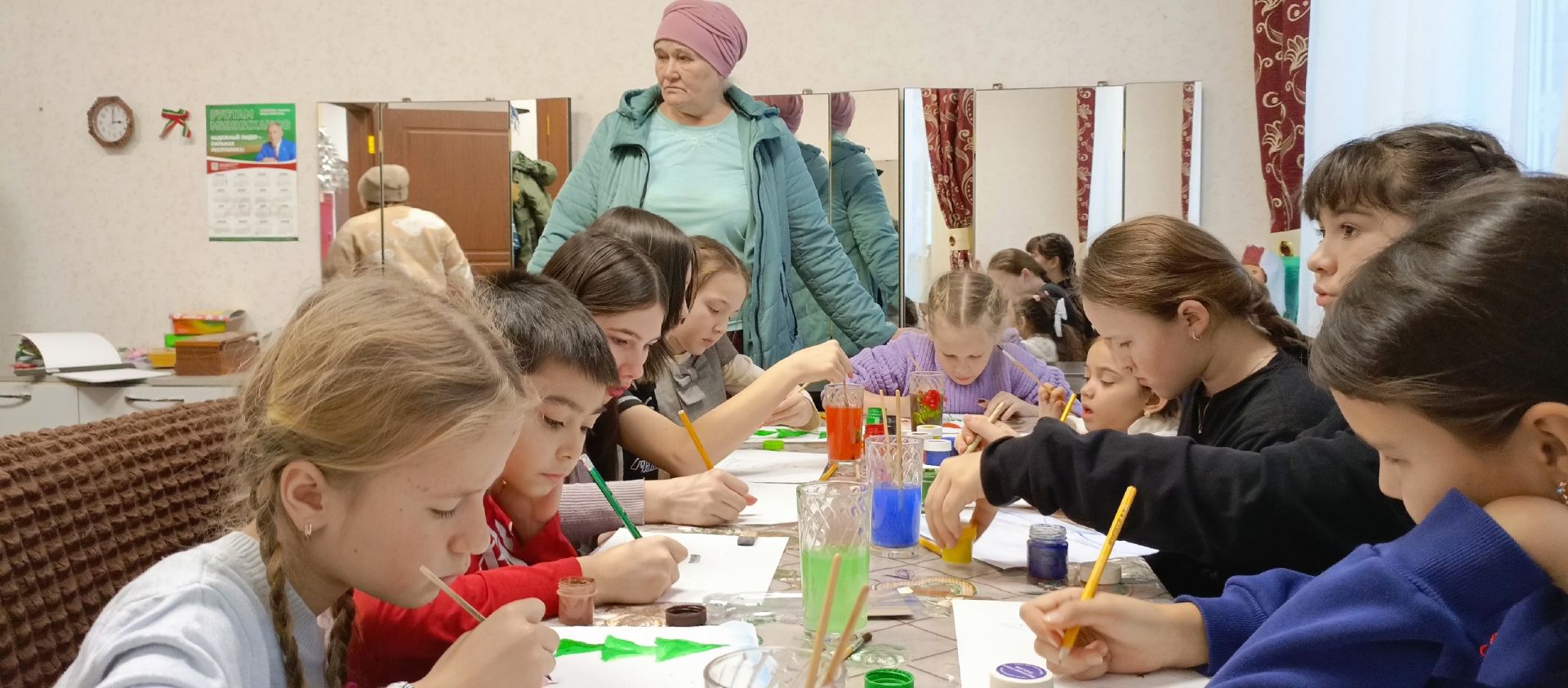 Бакырчы мәдәният йортында өлкәннәр һәм балалар өчен күңелле чара оештырганнар