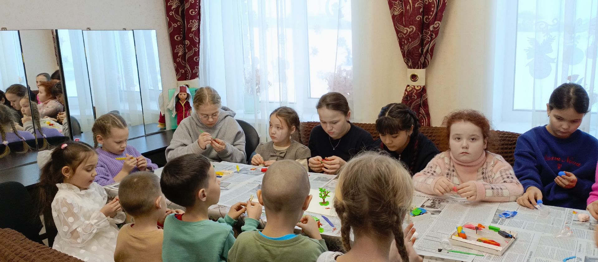 Бакырчы мәдәният йортында өлкәннәр һәм балалар өчен күңелле чара оештырганнар