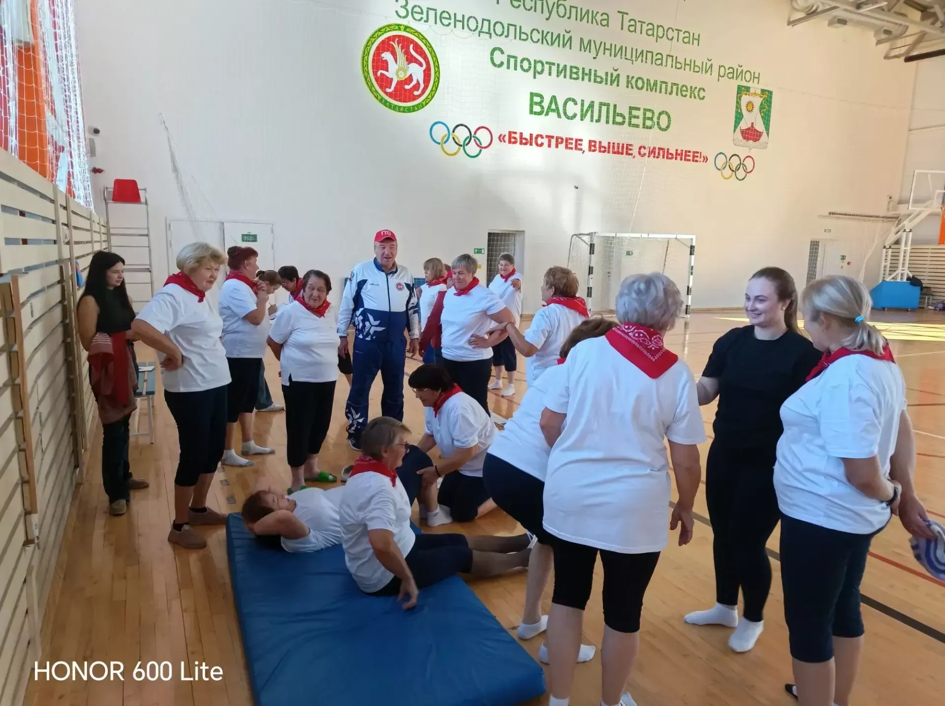 Васильево бистәсендә өлкән яшьтәге кешеләр ГТО нормативларын тапшырды