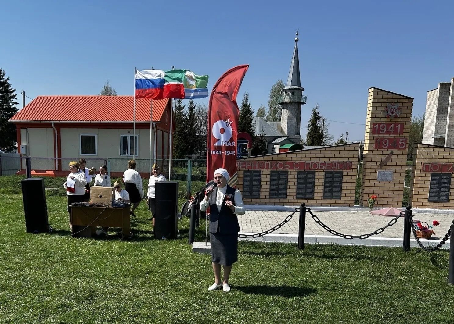 Татар Танае авылында Җиңү көненә багышланган тантаналы митинг узды