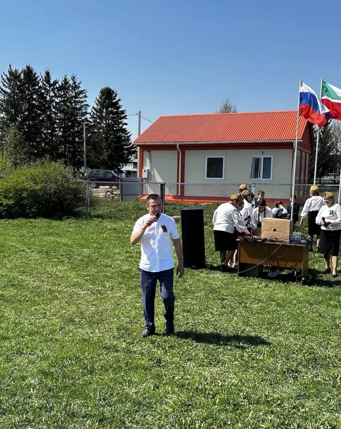 Татар Танае авылында Җиңү көненә багышланган тантаналы митинг узды