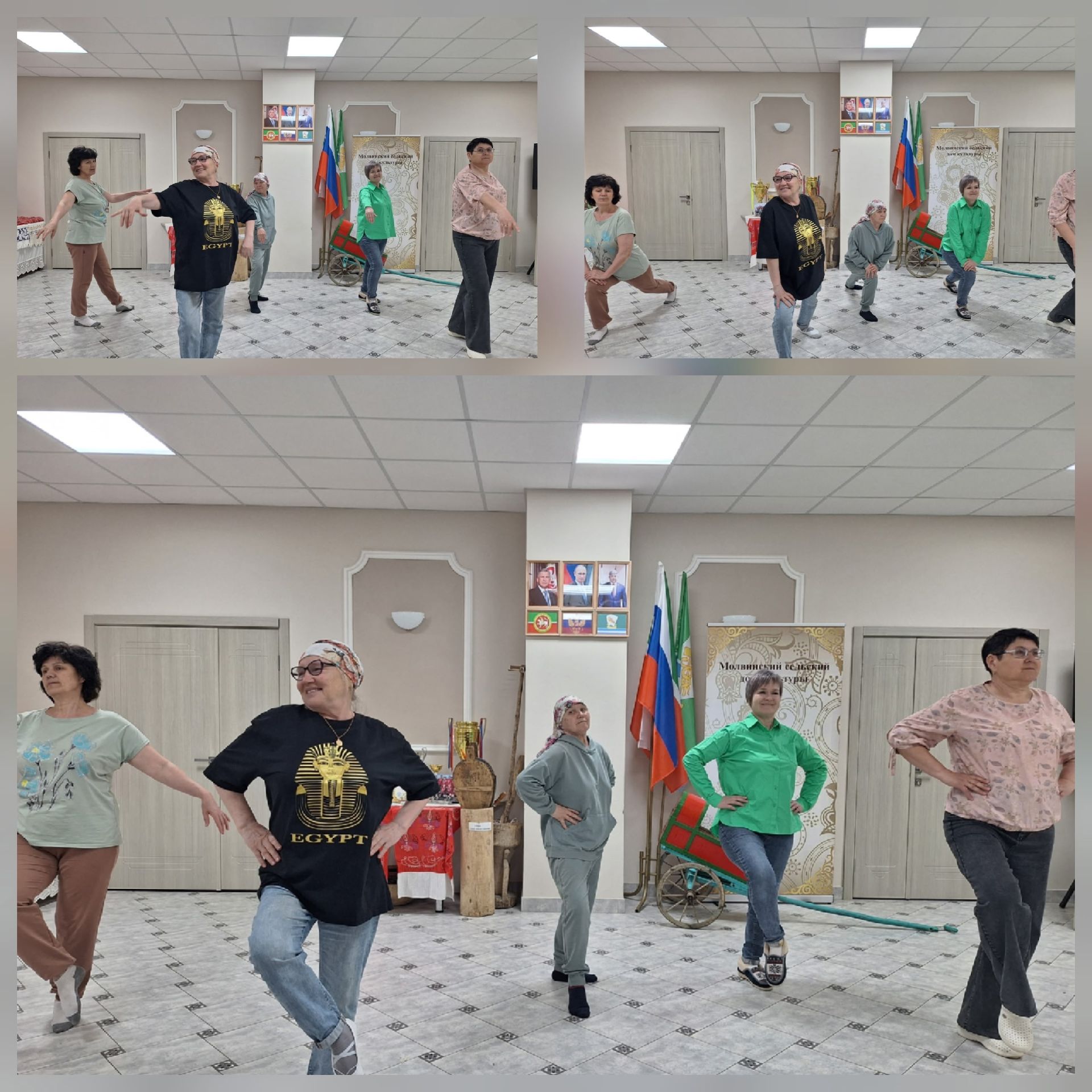 Яшел Үзән районында өлкәннәр бии: сызыклы бию дәресләре зур популярлык казанган