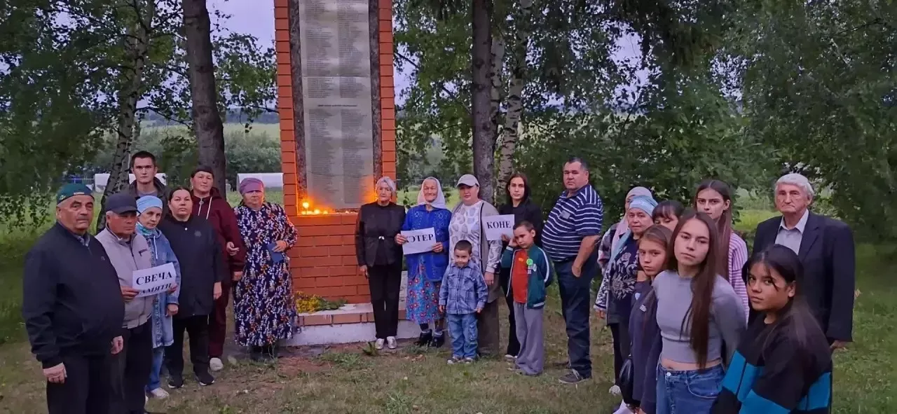 Олы Шырдан авылында «Хәтерләү - яшәү өчен кирәк» исемле митинг һәм «Хәтер шәме» акциясе узды