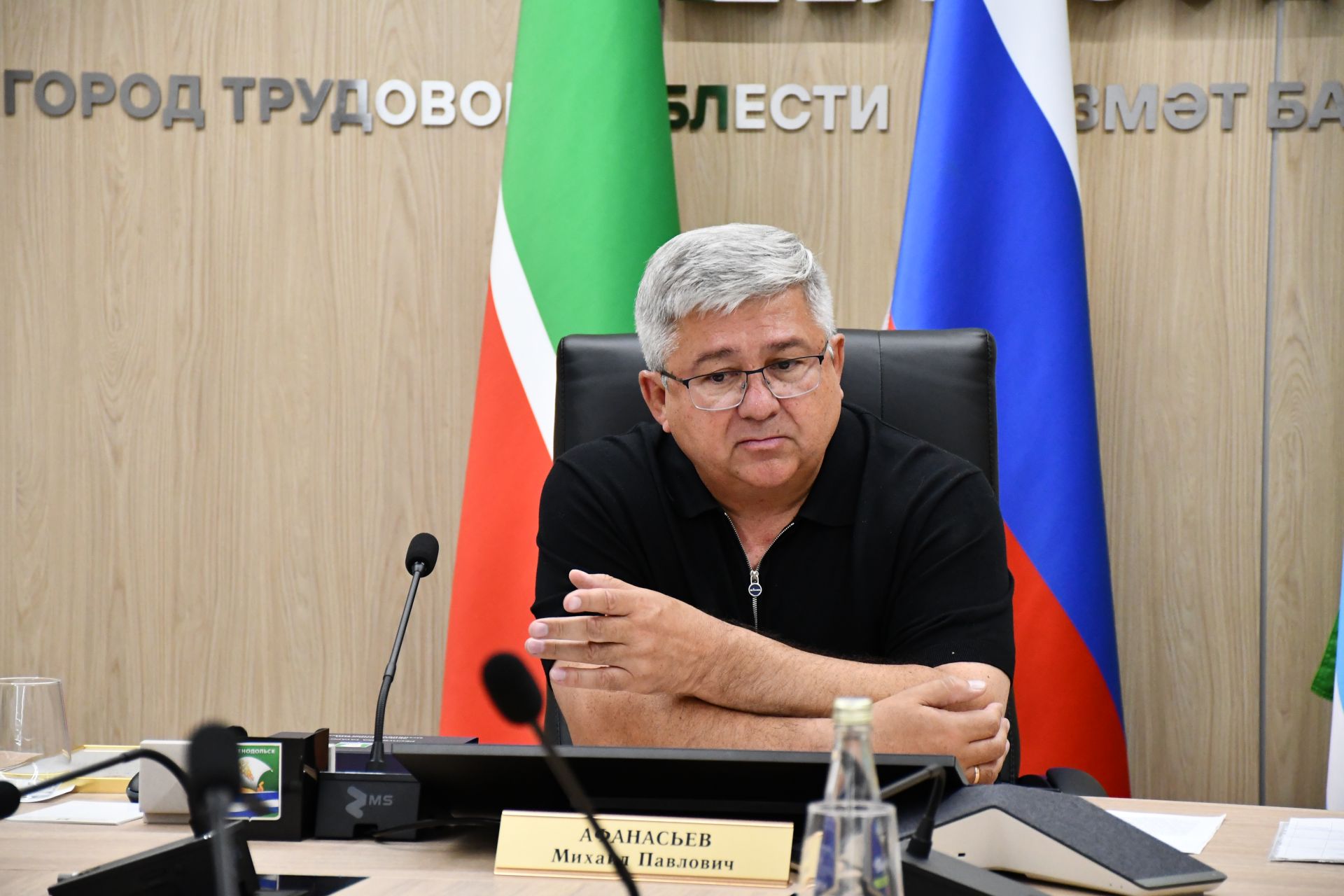 Михаил Афанасьев МХОда катнашучы якташыбыз Илнар Сабиров белән очрашты
