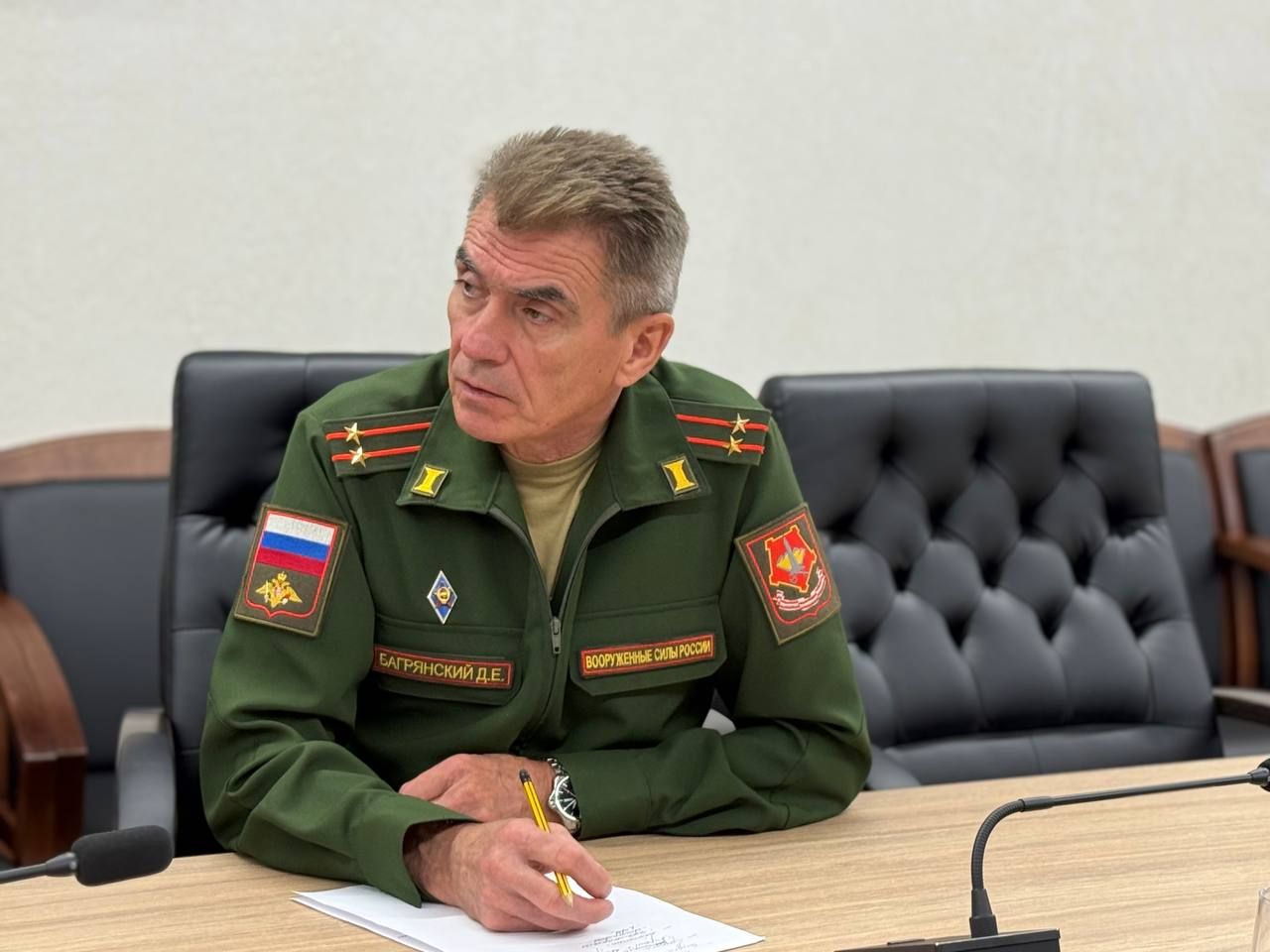 Михаил Афанасьев махсус хәрби операциядә катнашучы Еременко Вера Вениаминовна белән очрашты