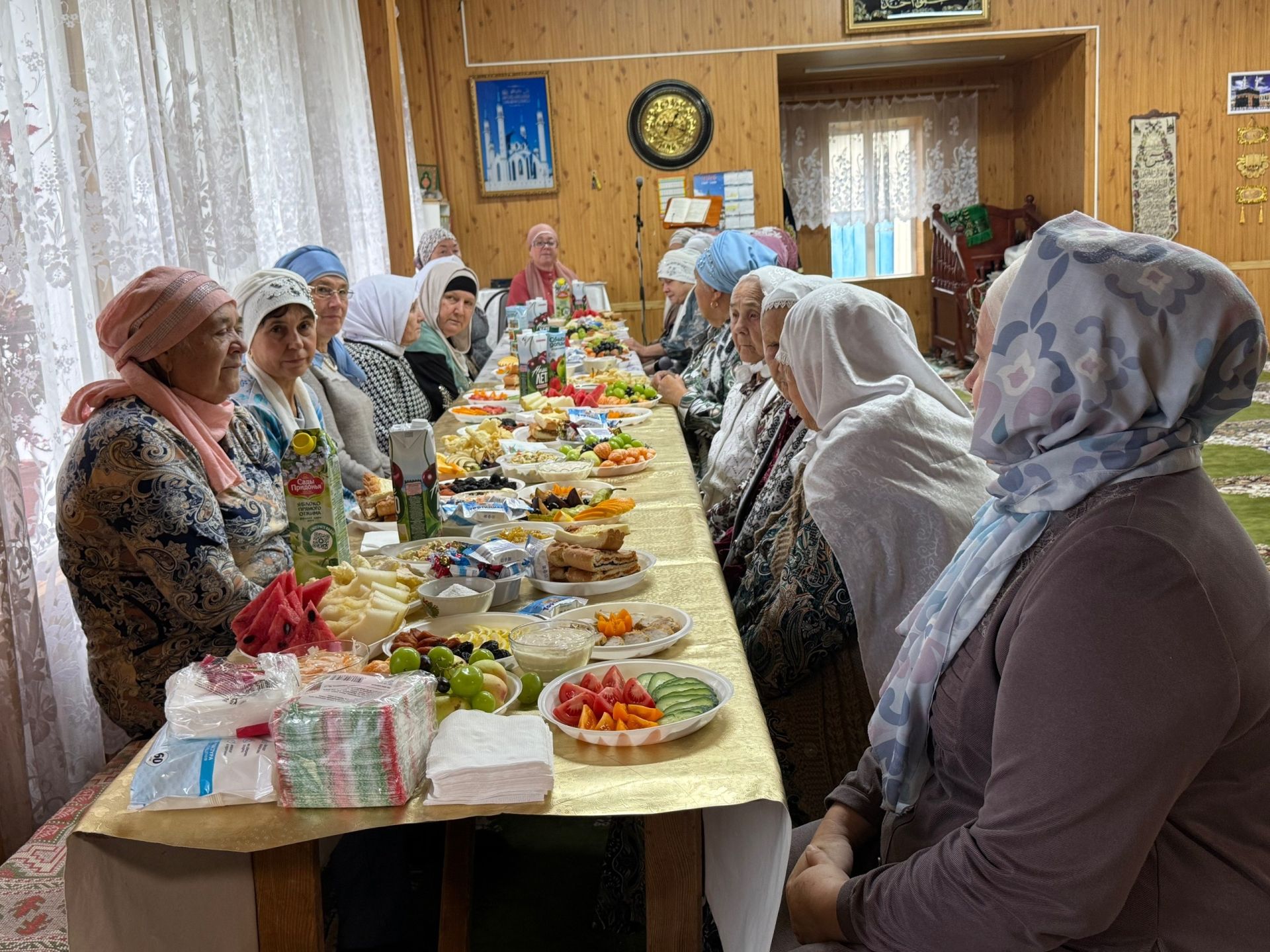 Күлбаш авылы мәчетендә Өлкәннәр көне