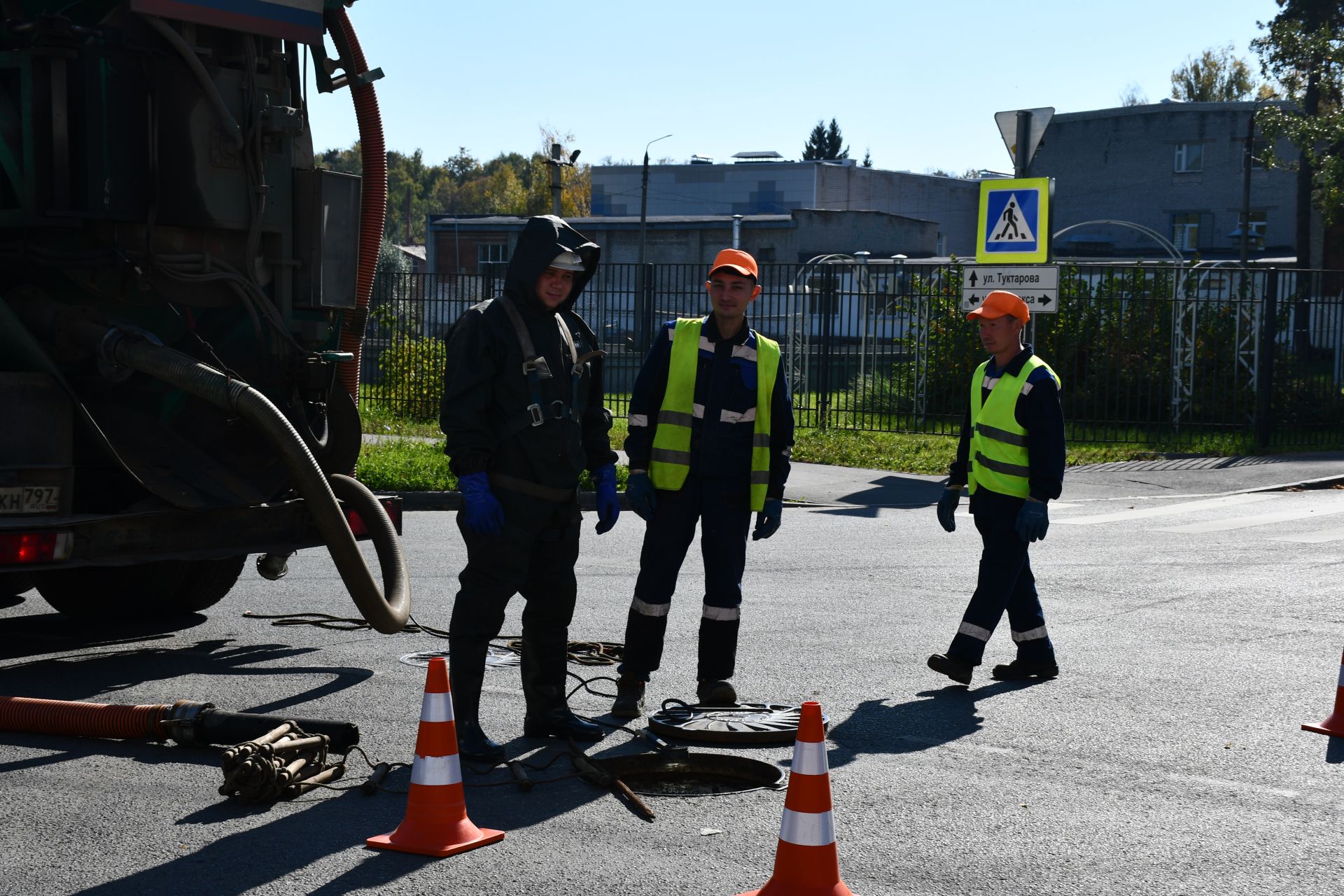Яшел Үзәндә канализация челтәрләрен комплекслы хезмәтләндерү