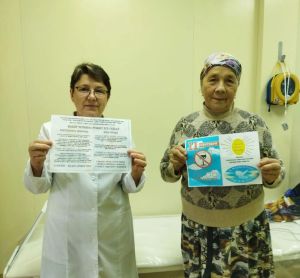Акъегет авылында сәламәт тормышка багышланган акция узды