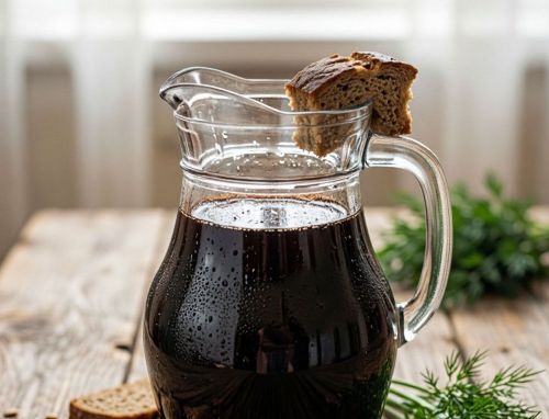 Өй шартларында искергән арыш ипиеннән квас әзерлибез