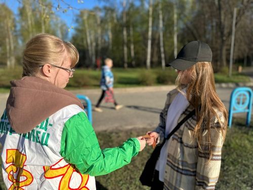 Яшел Үзәндә «Георг тасмасы» бөтенроссия акциясенә кушылдылар