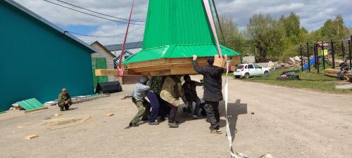 Олы Яке авылында Аллаһ Тәгалә ярдәме белән зур эшкә алынганнар - мәчет төзекләндерелә