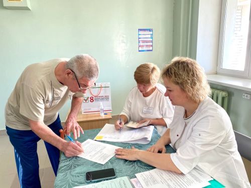 Яшел Үзән район үзәк хастаханәсе пациентлары тавыш бирүдә катнаша