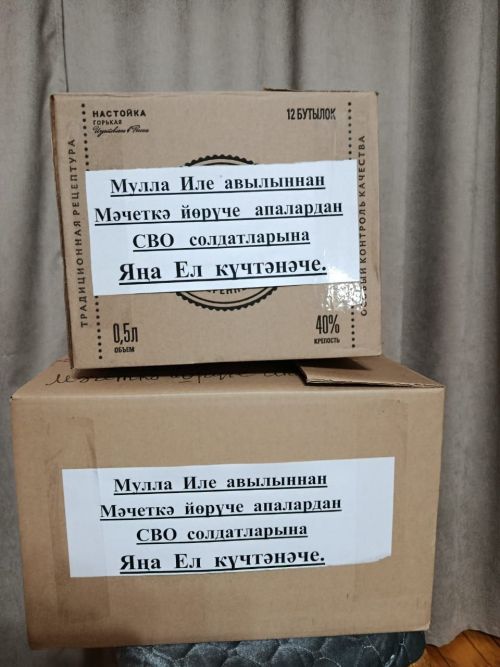 Мулла Иле авылы мөселман хатын-кызлары МХО сугышчыларына Яңа ел күчтәнәчеләре җыйды