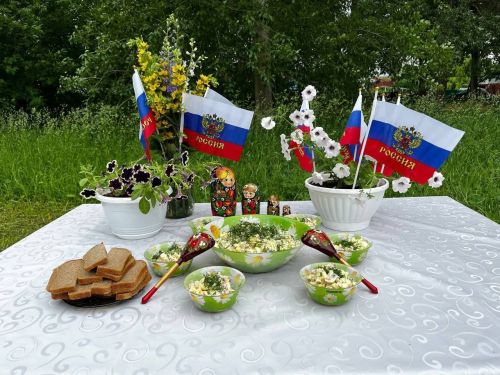 Акъегет авылында «Мастер шеф» түгәрәгенә йөрүче кызлар Россия көнен «тәмле» үткәргән