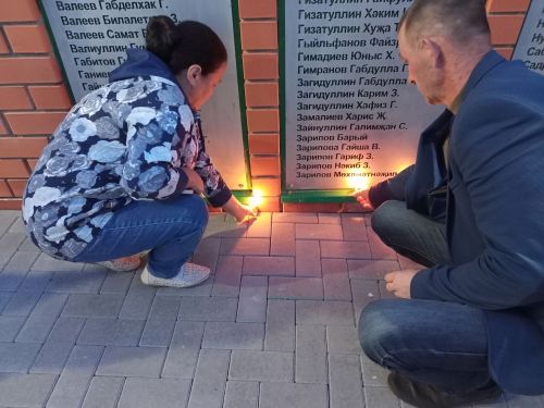 Ачасырлылар «Хәтер шәме» акциясендә катнашты