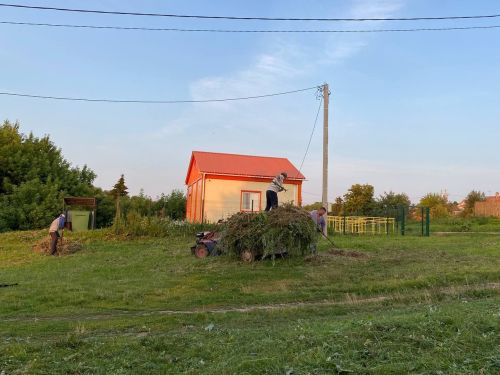 Акъегет авылы халкы өмәгә чыккан