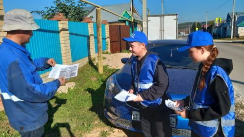 Карагуҗа авылында «Имин юл» хәрәкәтенең яшь инспекторлары рейды узды