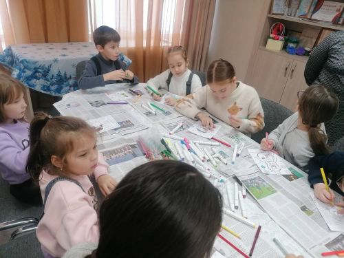Яңа ел каникуллары вакытында Татар Танае мәдәният йортында балалар өчен иҗади остаханә ишекләрен ачты