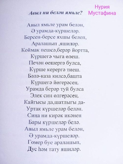 Олы Яке авылының «Тынычлык» урамында яшәүчеләр Яңа ел бәйрәме оештырган