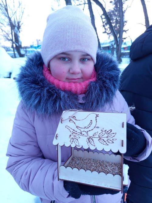 Акъегет авылында «Бөтенроссия кышлаучы кошлар көне» уңаеннан җимлекләр ясаганнар