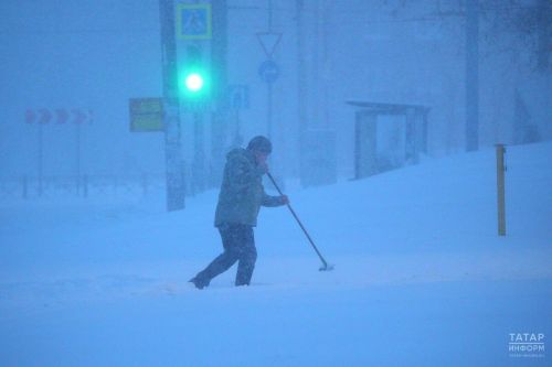 Татарстанда янә буран һәм көчле җил булачак