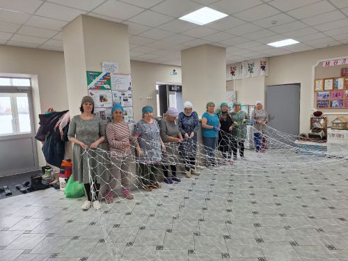 Мулла Иле мәдәният йортында МХОда катнашучы егетләр өчен дроннарга каршы саклау челтәрләре үрәләр