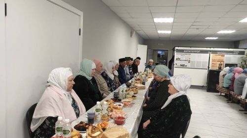 Бишнә авылының яңартылган мәдәният йортында ифтар мәҗлесе узды
