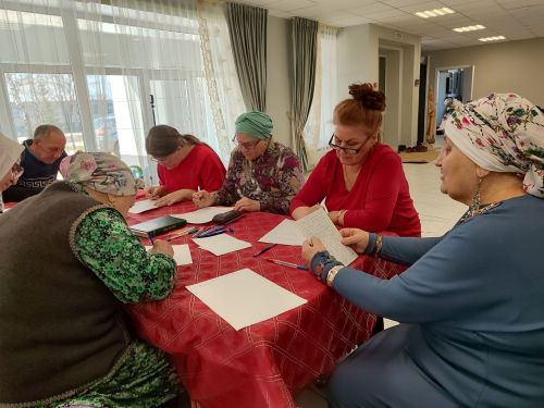 Дөньякүләм «Татарча диктант» акциясенә Бишнә мәдәният йорты да кушылды