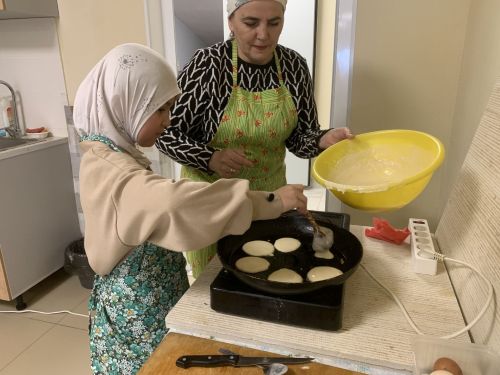 Олы Ачасыр мәдәният йортында мәктәп каникуллары кысаларында коймак пешерү мастер-классы үтте