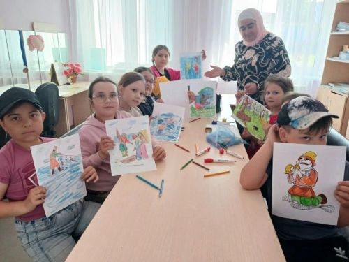 А.С. Пушкин әкиятләре буенча сәяхәт: Күгәйдә рәсем конкурсы узды