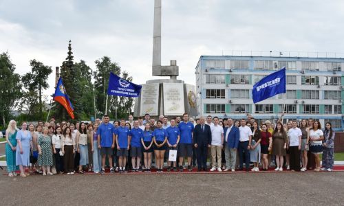 Торжественная встреча команды