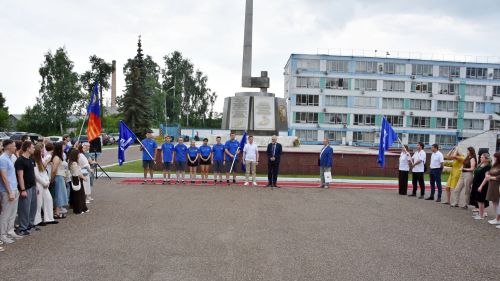 Торжественная встреча команды