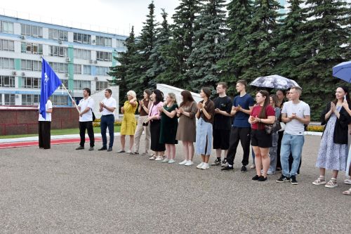 Торжественная встреча команды
