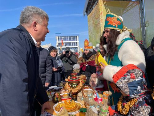 Яшел Үзәндә Май чабу чарасы