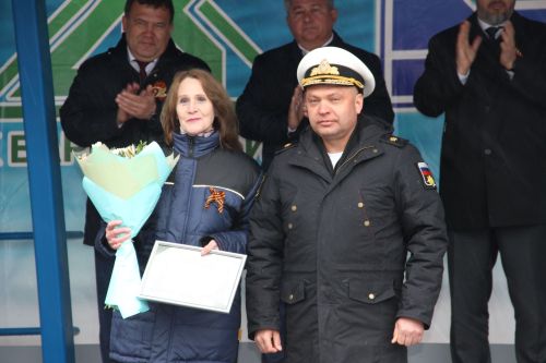 A.М Горький исемендәге Яшел Үзән заводында тантаналы рәвештә «ВИКТОР ВЕЛИКИЙ»  Патруль кораблен һәм «ТАЙФУН» кече ракета корабын суга төшерделәр