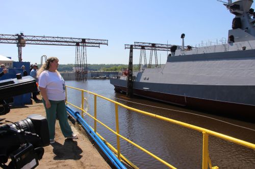 A.М Горький исемендәге Яшел Үзән заводында тантаналы рәвештә «СТАВРОПОЛЬ»&nbsp; кораблен суга төшерү