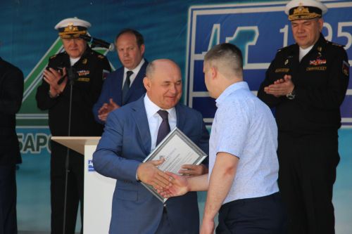 A.М Горький исемендәге Яшел Үзән заводында тантаналы рәвештә «СТАВРОПОЛЬ»&nbsp; кораблен суга төшерү